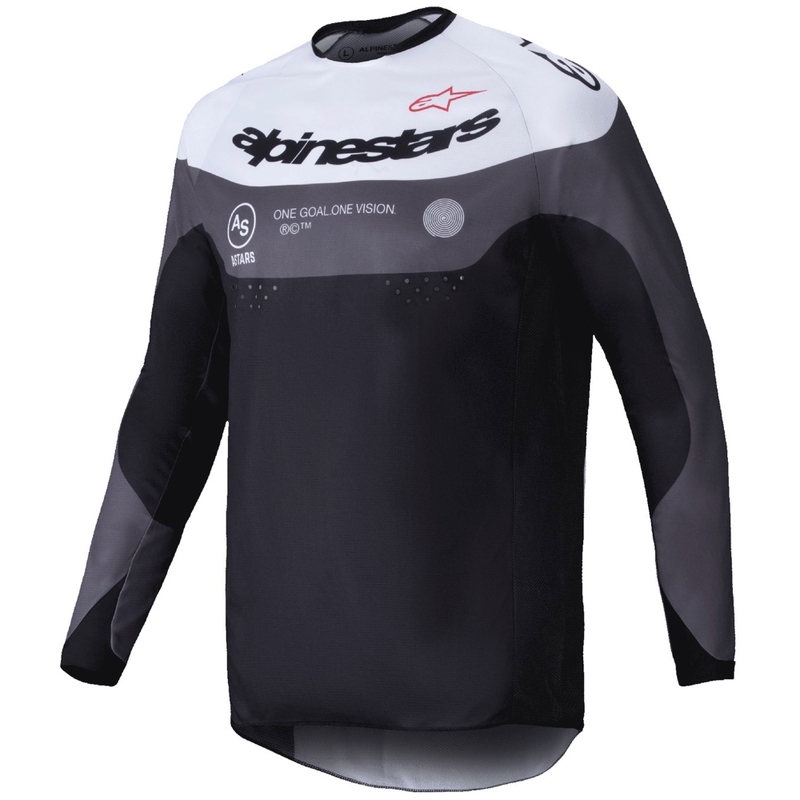 Alpinestars PRO-Dura Motocross-Trikot schwarz-weiß