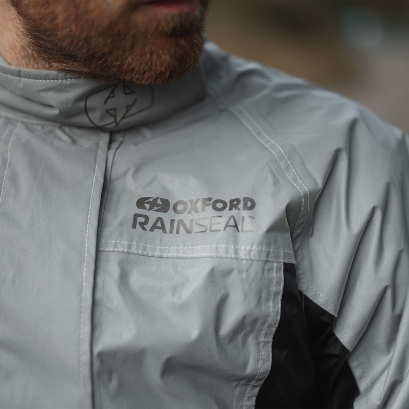 Wasserdichte Jacke Oxford Rain Seal reflektierendes Grau