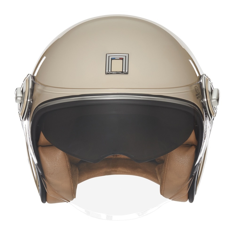 Offener Motorradhelm Nox Premium Heritage beige