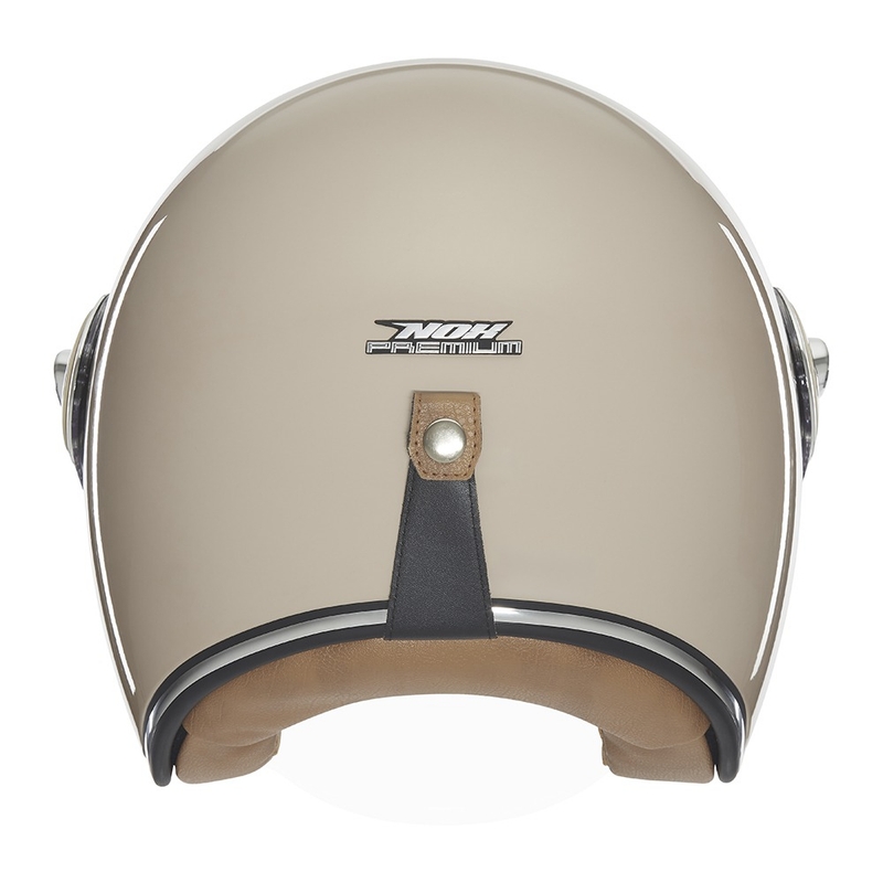Offener Motorradhelm Nox Premium Heritage beige