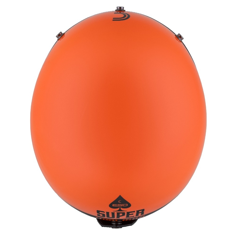 Offener Motorradhelm Cassida Eso Super Hooligan Schwarz-Orange Perle
