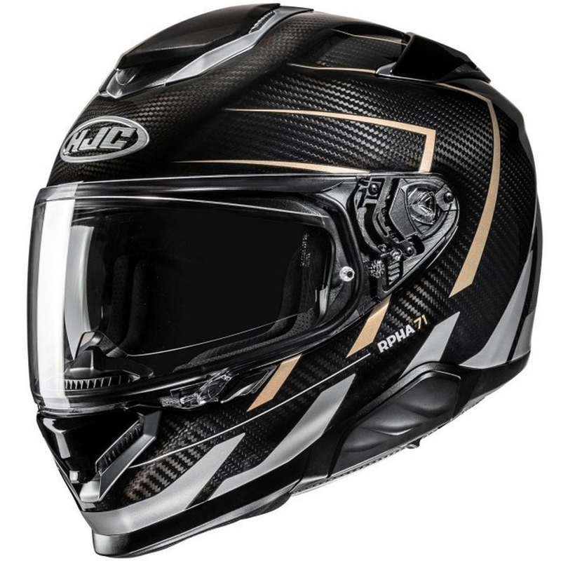 Integralhelm Motorrad HJC RPHA 71 CARBON Cano MC9 schwarz-grau-beige