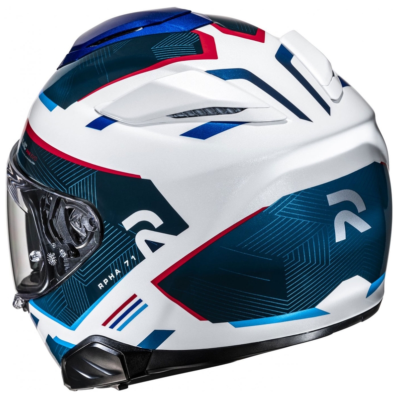 HJC RPHA 71 Ellon MC21 weiß-blau-roter Integral-Motorradhelm