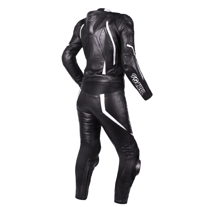 Damen Tschul 536 schwarz-weißer Jumpsuit Ausverkauf