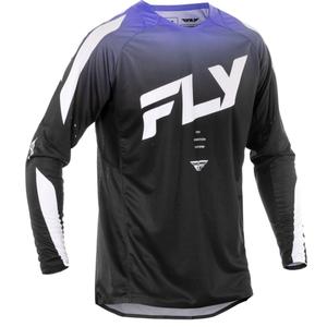 Motocross-Trikot FLY Racing Evolution schwarz-weiß-lila