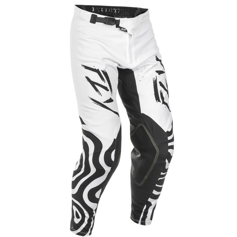 Motocrosshose FLY Racing Evolution weiß-schwarz