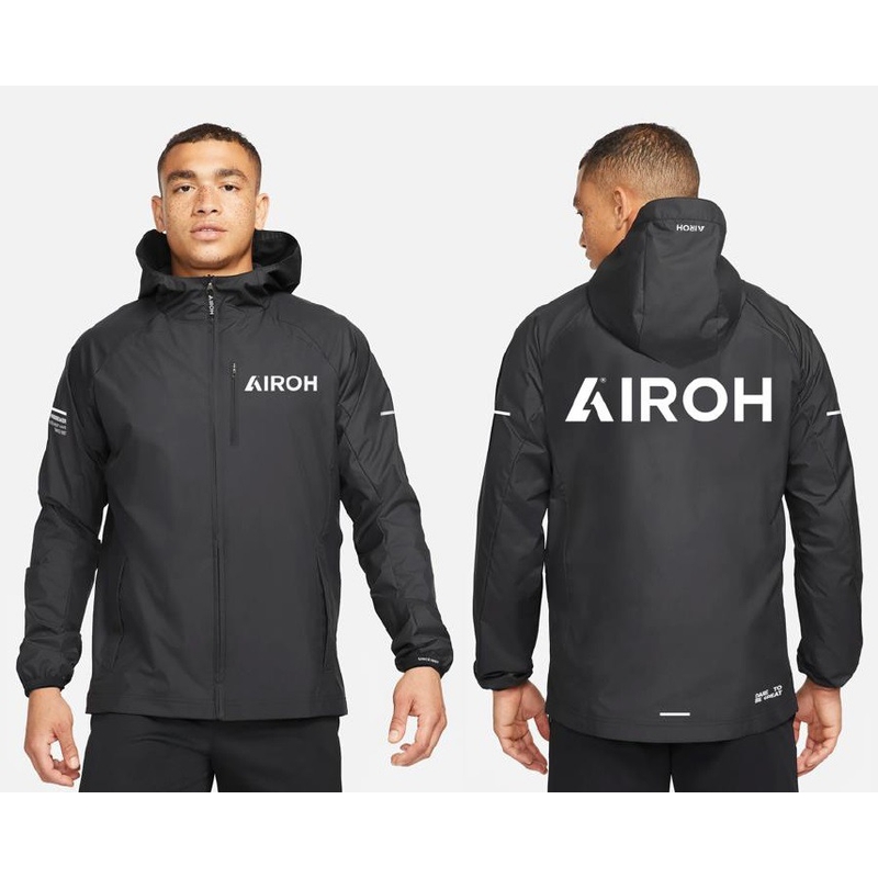 Airoh wasserdichte Jacke schwarz