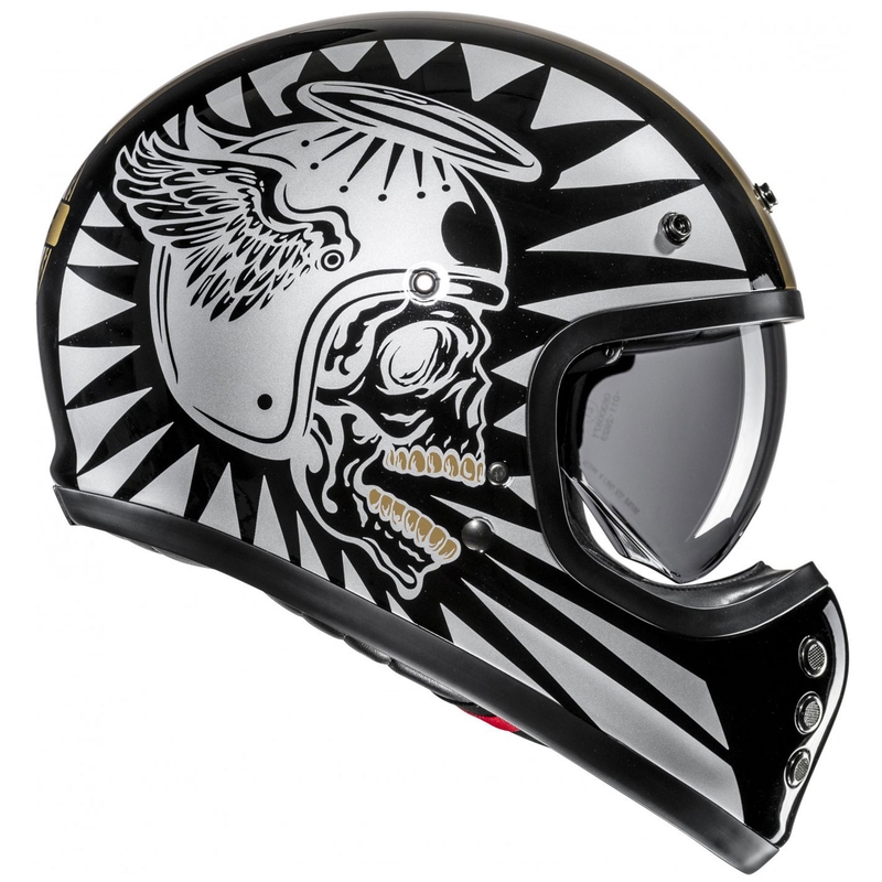 HJC V60 Flame MC9 Motorrad Integralhelm gold-schwarz
