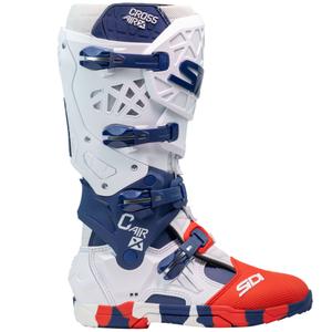 Motorradstiefel SiDi Crossair X weiß-blau-rot