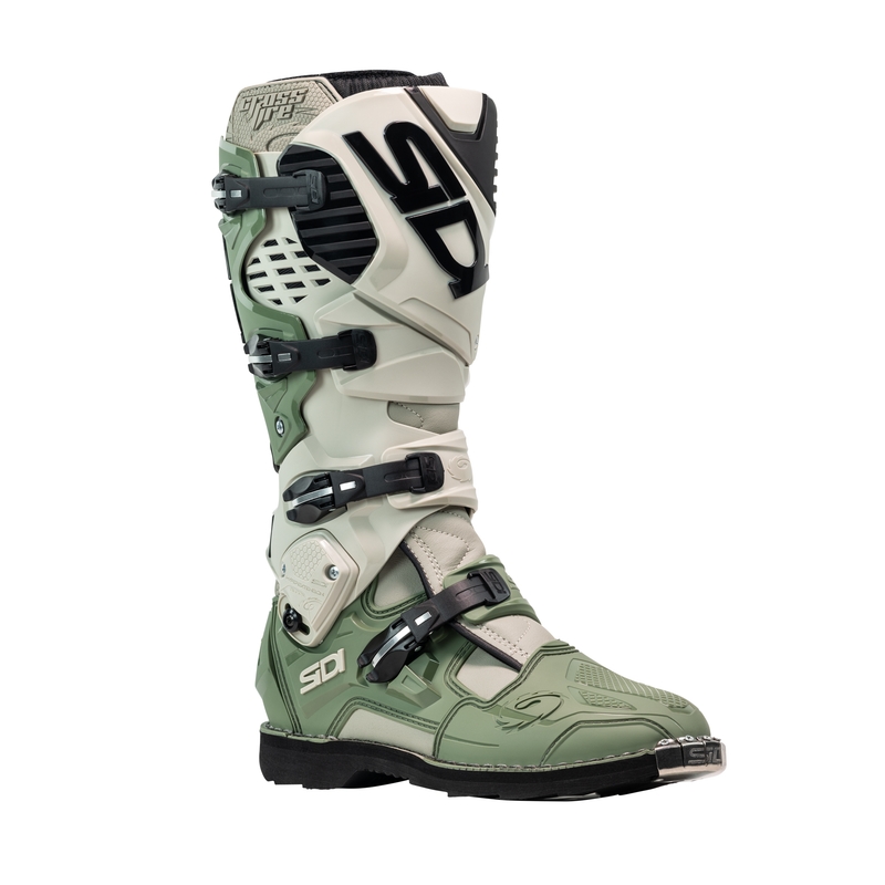 Motorradstiefel SiDi Crossfire 3 grün-beige