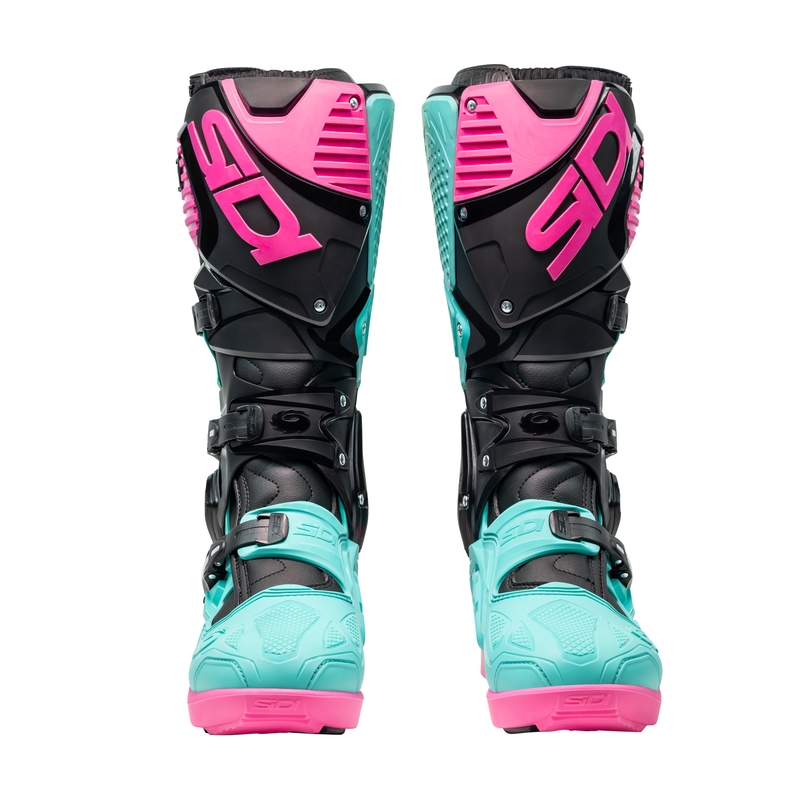 Motorradstiefel SiDi Crossfire 3 SRS schwarz-mint-rosa