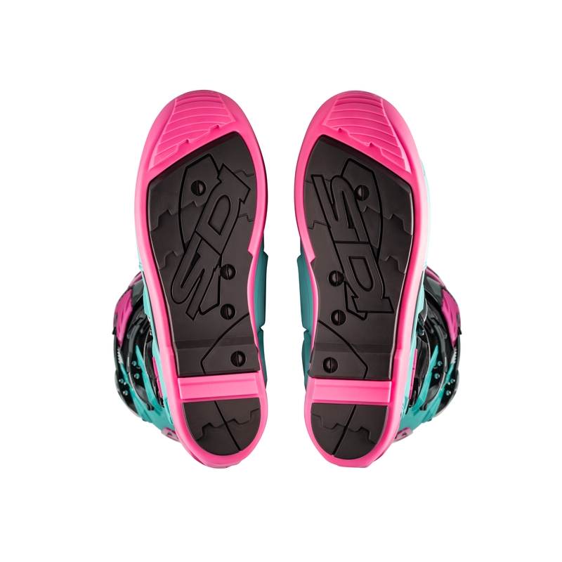 Motorradstiefel SiDi Crossfire 3 SRS schwarz-mint-rosa