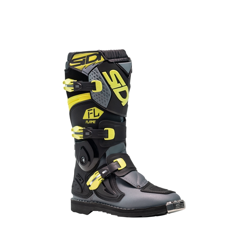 Kinder-Motocross-Schuhe SiDi Flame schwarz-gelb