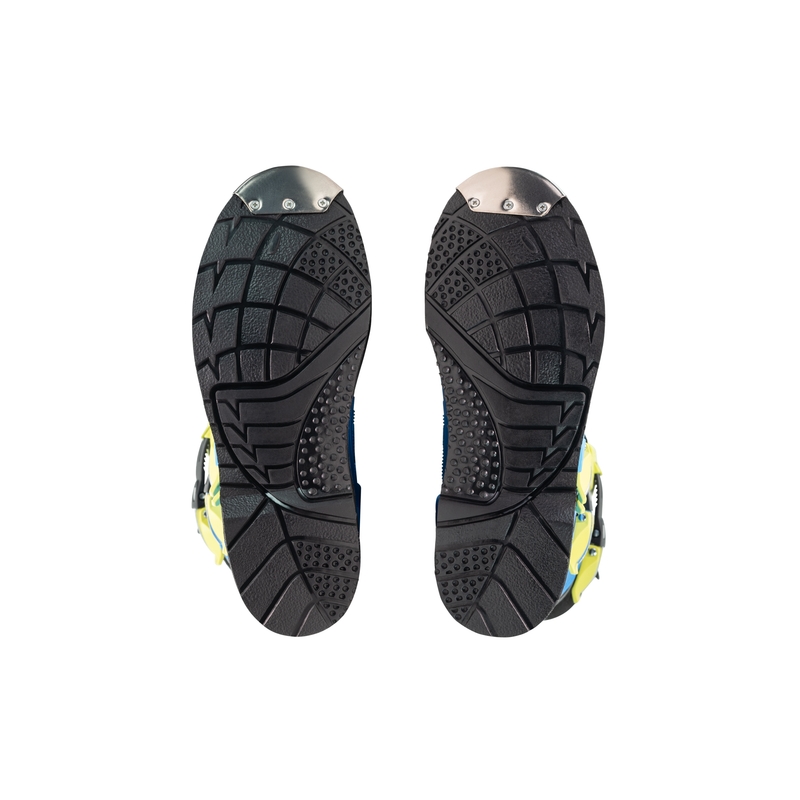 Kinder-Motocross-Stiefel SiDi Flame blau-gelb-schwarz