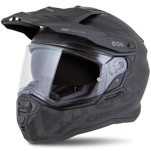 Enduro-Helm Cassida Road Runner TechniX mattschwarz-schwarz-grau