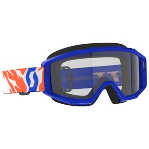 Kinder-Motocross-Brille SCOTT Primal Youth blau mit klarem Plexiglas
