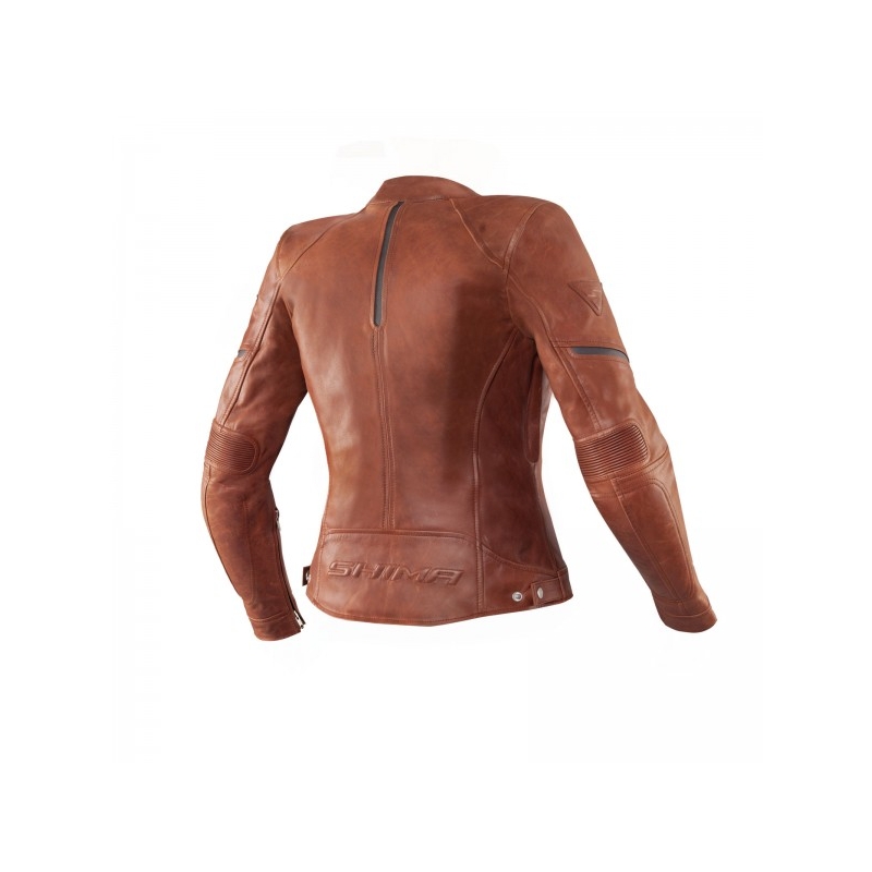 Damen Motorradjacke Shima Monaco braun