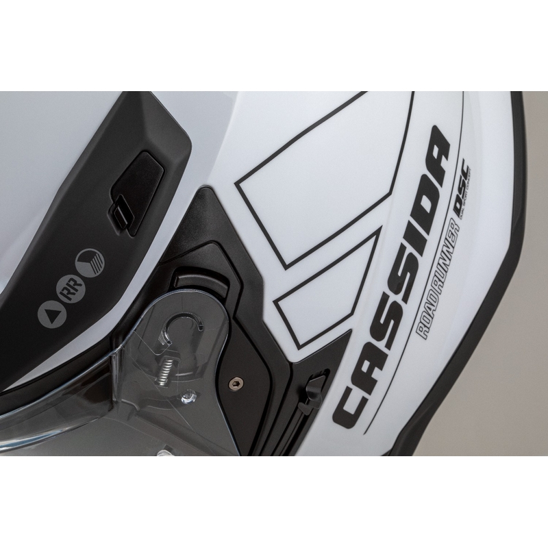 Enduro-Helm Cassida Road Runner Dual weiß-schwarz