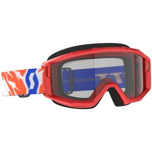 Kinder-Motocross-Brille SCOTT Primal Youth rot mit klarem Plexiglas