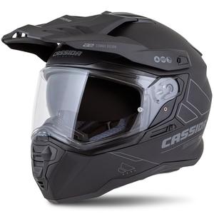 Enduro-Helm Cassida Road Runner Dual mattschwarz-dunkelgrau