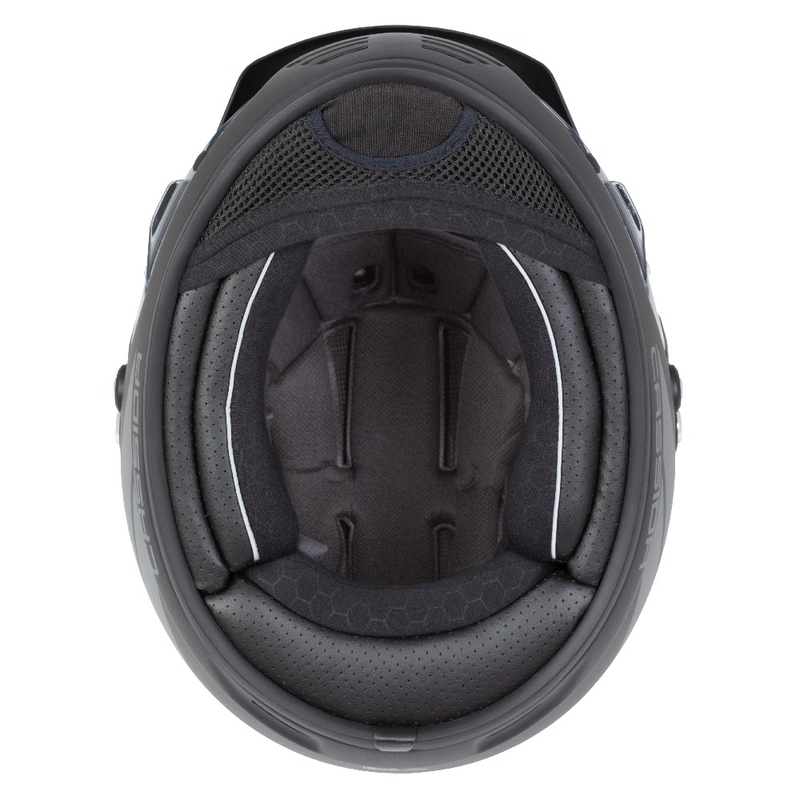 Enduro-Helm Cassida FormX FlatOut mattschwarz-dunkelgrau