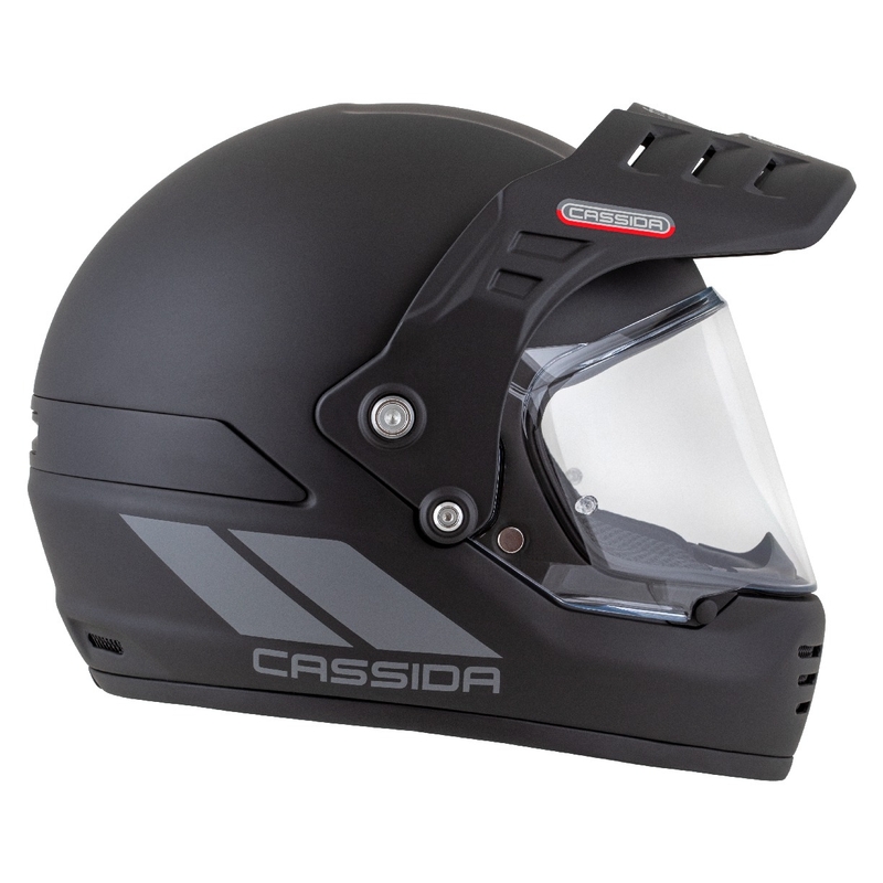 Enduro-Helm Cassida FormX FlatOut mattschwarz-dunkelgrau