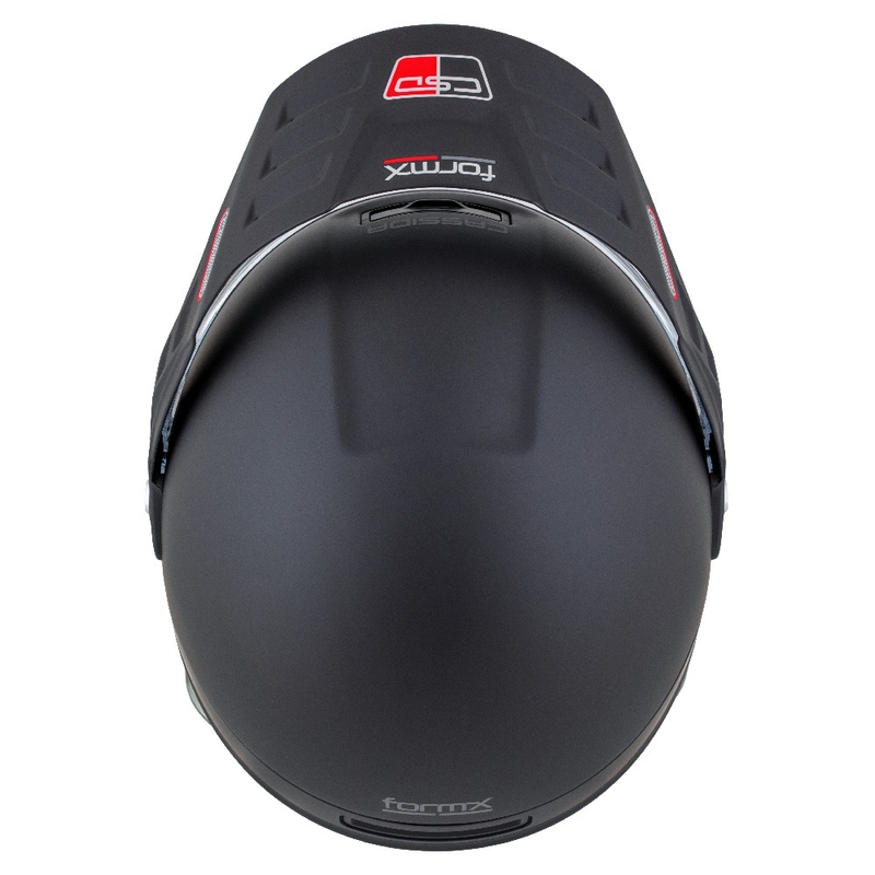 Enduro-Helm Cassida FormX FlatOut mattschwarz-dunkelgrau
