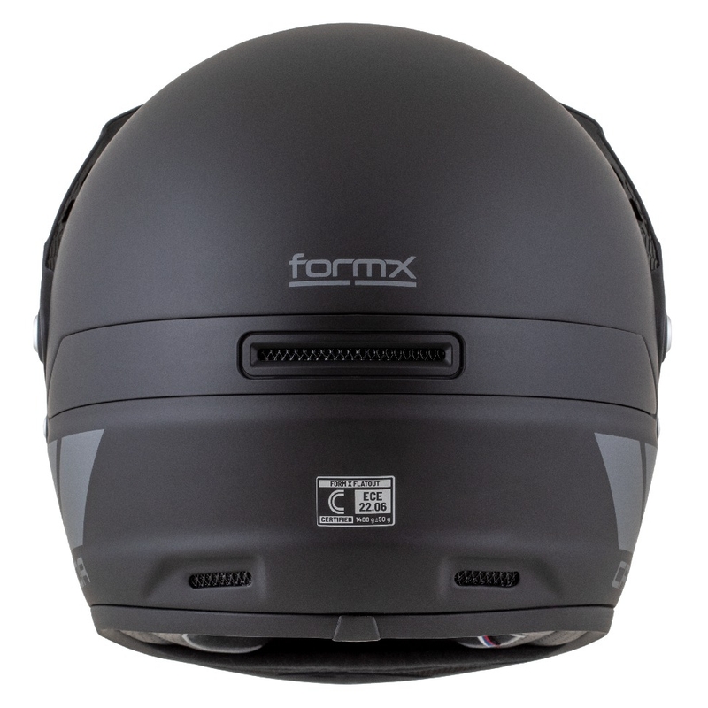 Enduro-Helm Cassida FormX FlatOut mattschwarz-dunkelgrau