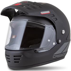 Enduro-Helm Cassida FormX FlatOut mattschwarz-dunkelgrau