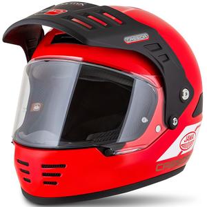 Enduro-Helm Cassida FormX Jawa RotaX rot-weiß-gold