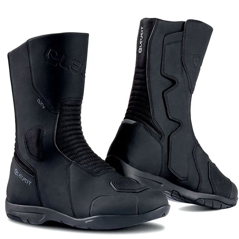Eleveit Proton WP Motorradstiefel Schwarz