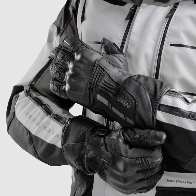 Motorradhandschuhe Rebelhorn Tracer WP schwarz