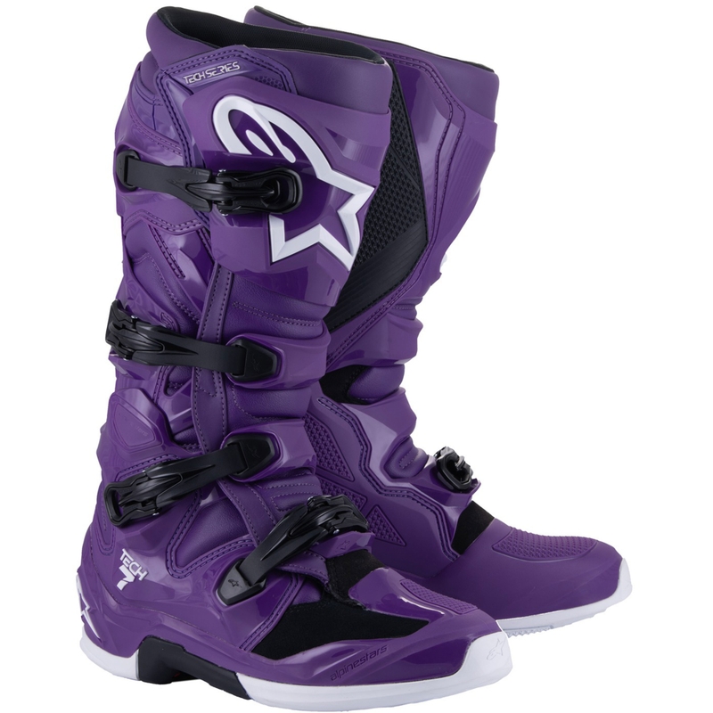 Alpinestars TECH 7 Motocross-Stiefel lila
