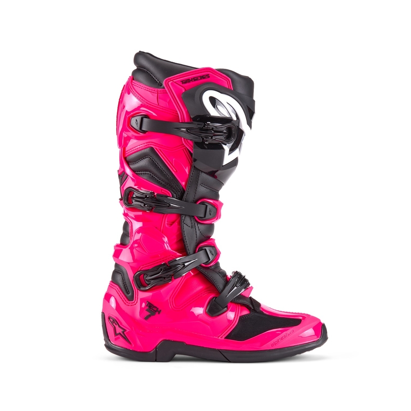 Alpinestars TECH 7 Motocross-Stiefel rosa-schwarz