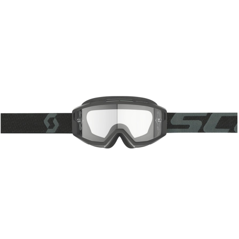 SCOTT Split OTG Motocross-Brille schwarz mit klarem Plexiglas