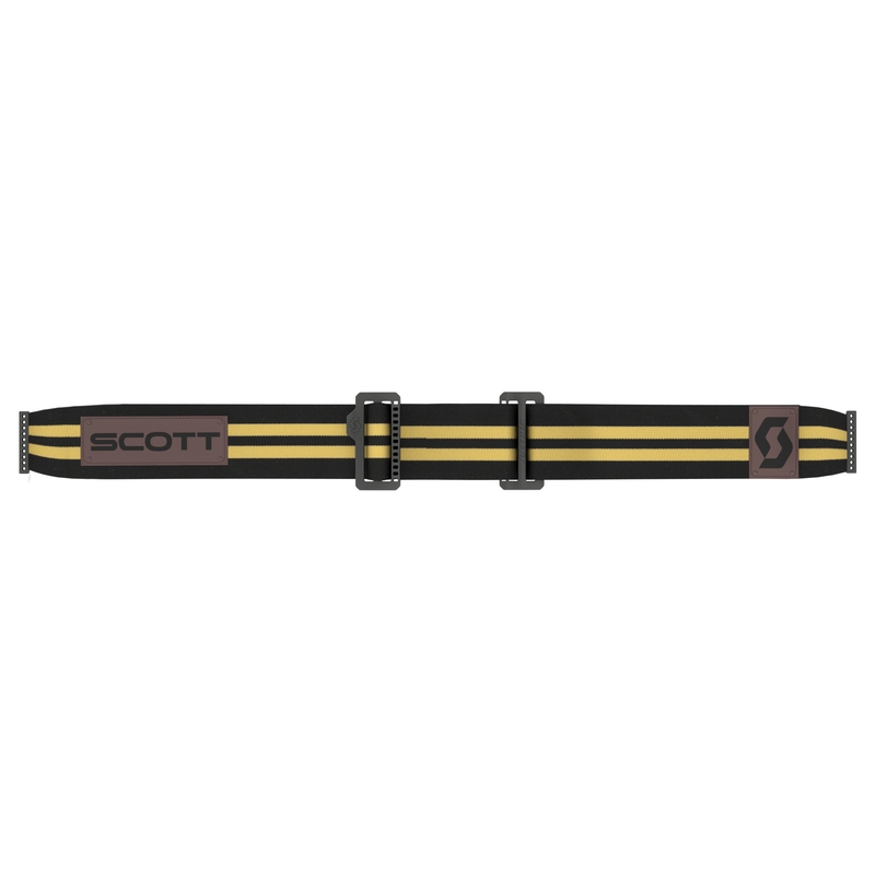 Motocross-Brille SCOTT 89X Era schwarz-beige mit silbernem Plexiglas