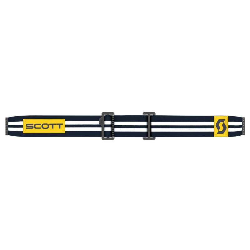 Motocross-Brille SCOTT 89X Era blau-weiß mit gelbem Chrom-Plexiglas Ausverkauf