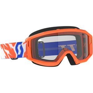 Kinder-Motocross-Brille SCOTT Primal Youth orange mit klarem Plexiglas