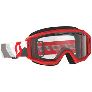 Motocross-Brille SCOTT Primal Enduro camo rot mit klarem Plexiglas