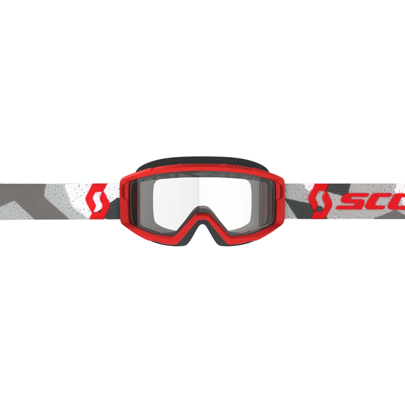 Motocross-Brille SCOTT Primal Enduro camo rot mit klarem Plexiglas Ausverkauf