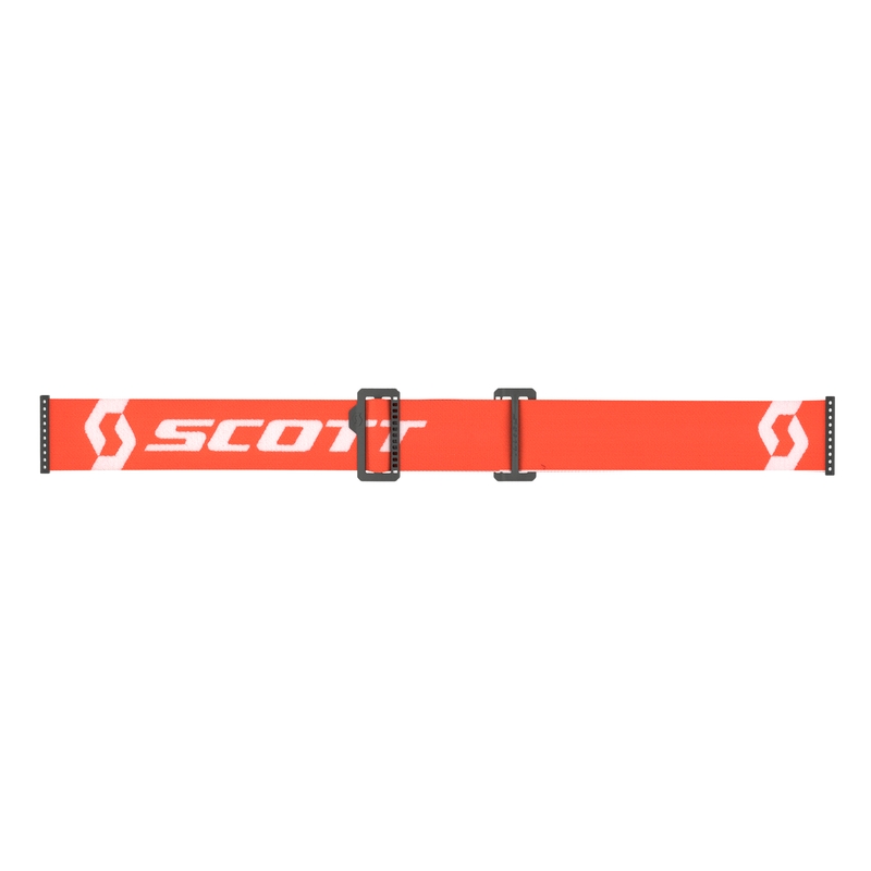 Motocross-Brille SCOTT Primal Clear orange-weiß mit klarem Plexiglas