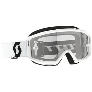 Motocross-Brille SCOTT Primal Clear weiß mit klarem Plexiglas