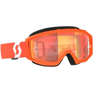 Motocross-Brille SCOTT Primal CH orange-weiß mit chromorangem Plexiglas