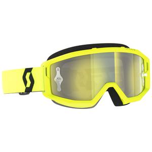 Motocross-Brille SCOTT Primal CH gelb-schwarz mit chromgelbem Plexiglas