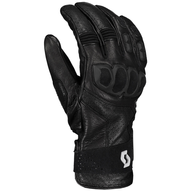 Leder-Motorradhandschuhe SCOTT SPORT ADV schwarz