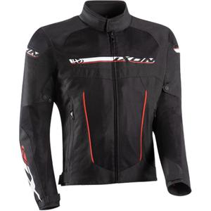 Motorradjacke IXON T-Rex schwarz-weiß-rot