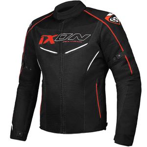Motorradjacke IXON Flicker schwarz-weiß-rot