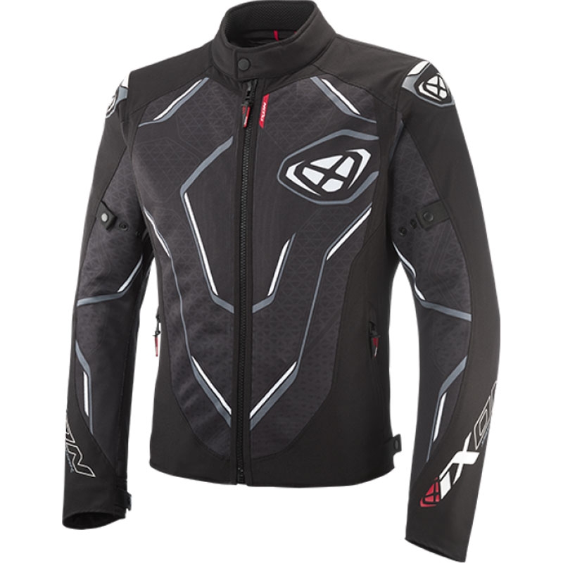 Motorradjacke IXON Demoniak schwarz-weiß