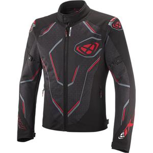 Motorradjacke IXON Demoniak schwarz-rot