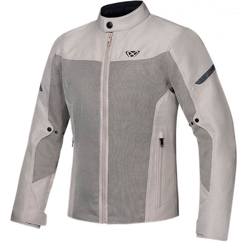 Motorradjacke IXON Fresh Slim grau-beige